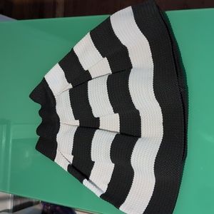 black/white skirt